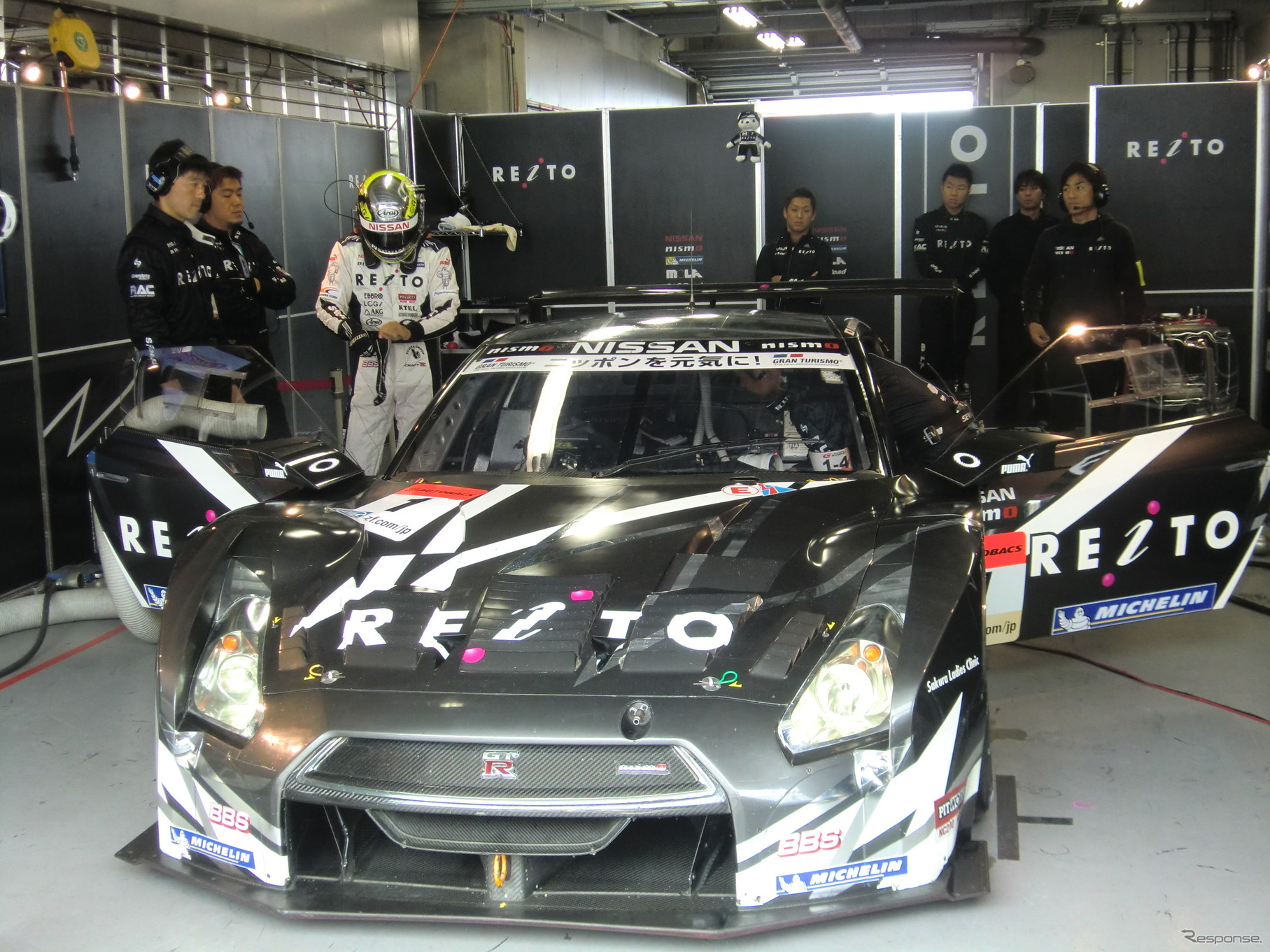決勝4位の#1 REITO MOLA GT-R（写真は第6戦）。