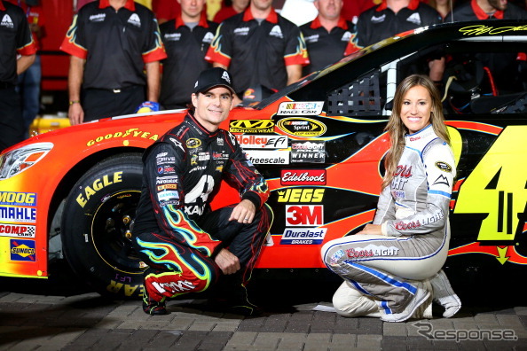 ポールを獲得したジェフ・ゴードン