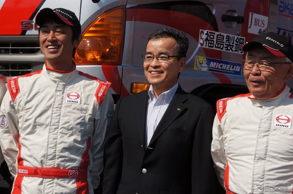 【ダカール14】日野チームスガワラ参戦発表…市橋社長「総仕上げの年、総合上位を目指す」