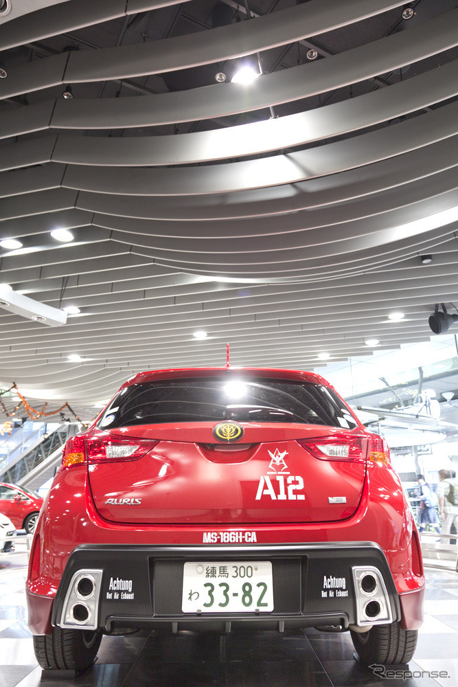 アムラックス東京、10月24日から シャア専用オーリス タイムレンタル開始