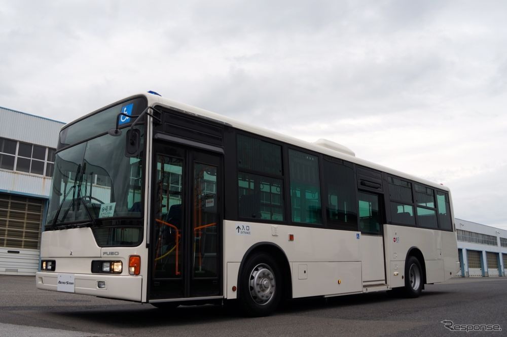 三菱ふそうトラック・バスが開催した試乗会 路線バスの試乗車 も用意