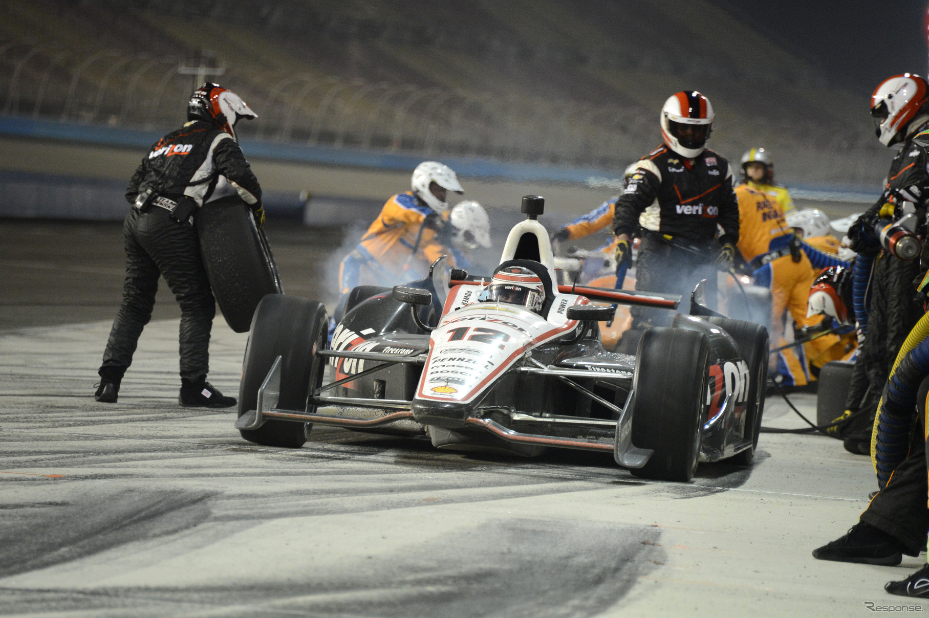 最終戦を制したウィル・パワー。写真：Indycar