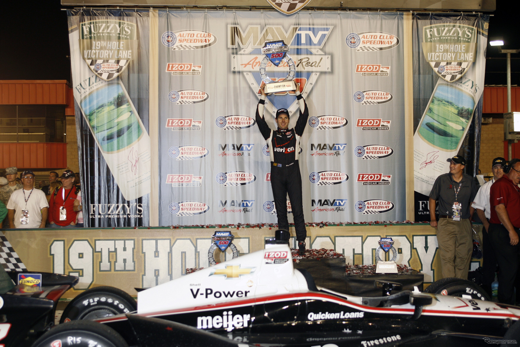 最終戦を制したウィル・パワー。写真：Indycar
