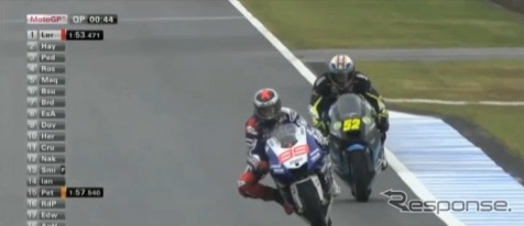 MotoGP 日本GP予選（動画キャプチャ）