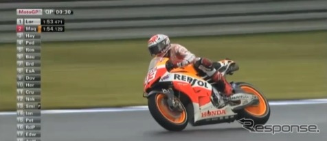 MotoGP 日本GP予選（動画キャプチャ）