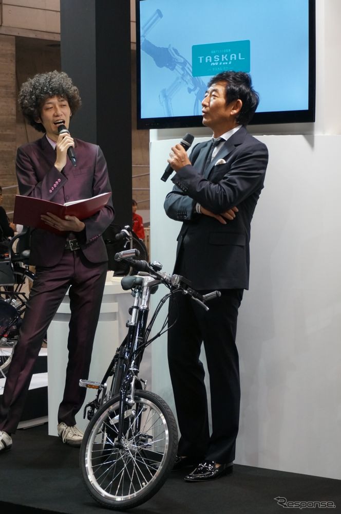 「サイクルモードインターナショナル2013」のイベントに出席した石田純一さん