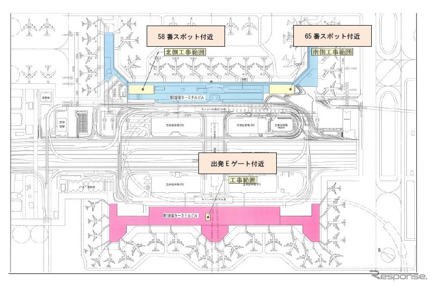 日本空港ビルディング、第1、第2旅客ターミナルビルを整備