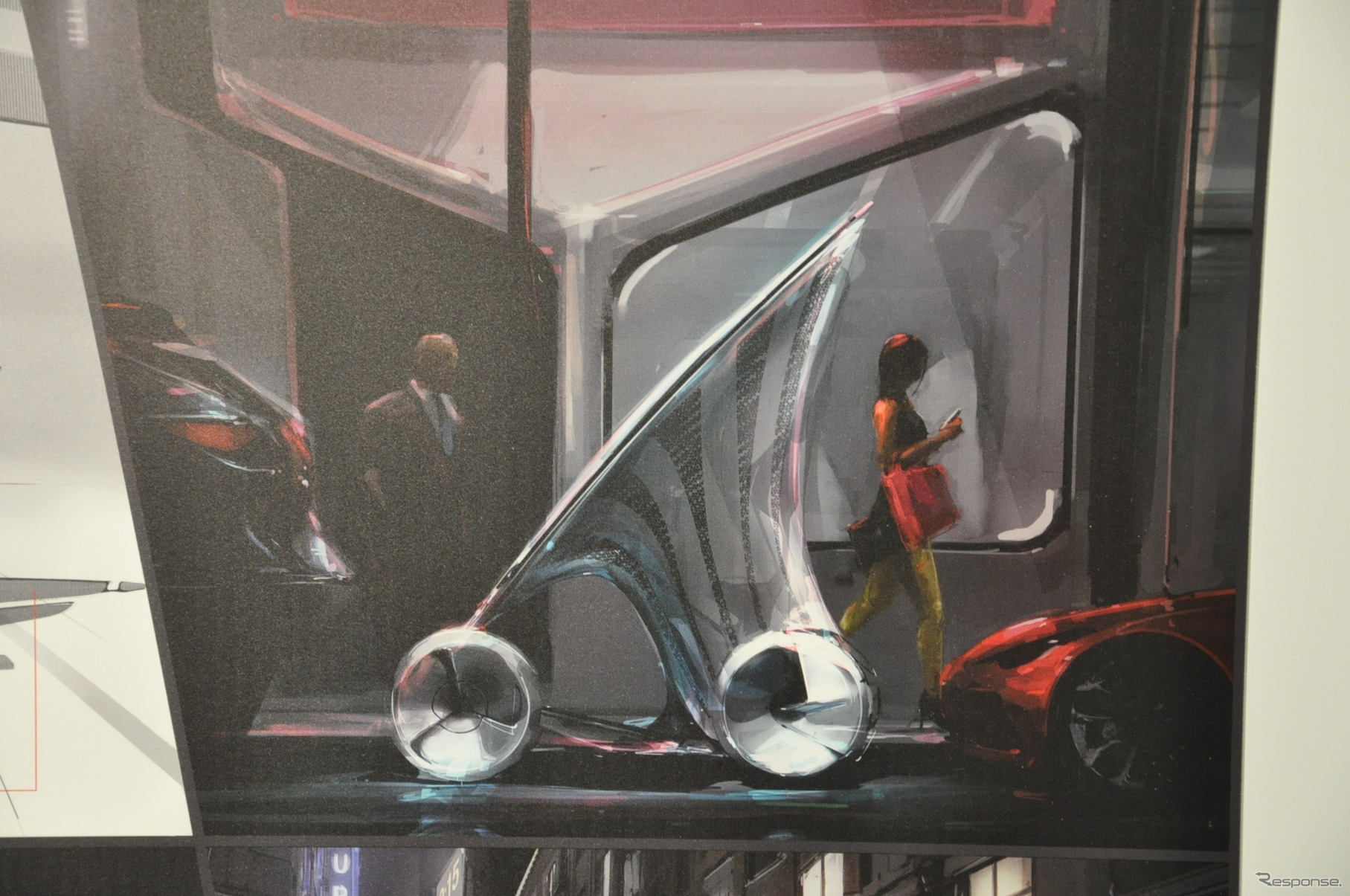 ロサンゼルスーモーターショー13の「デザインチャレンジ」に出品された、トヨタ『E-GRUS』