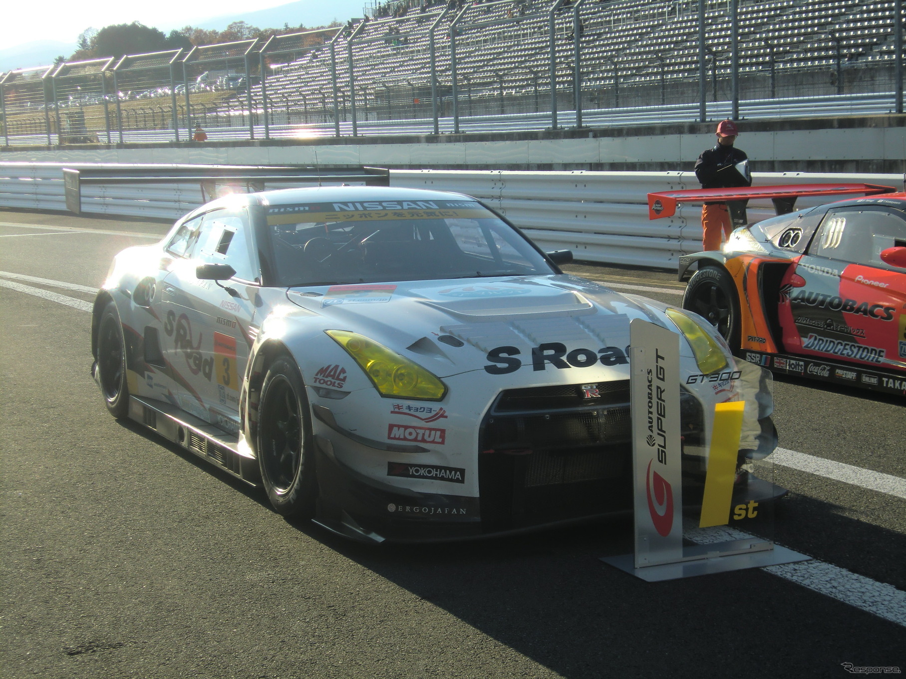 GT300クラス第1レース優勝の#3 GT-R。