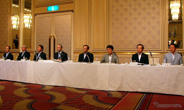 【渡辺トヨタ新体制会見】トヨタ首脳のクールビズ競演