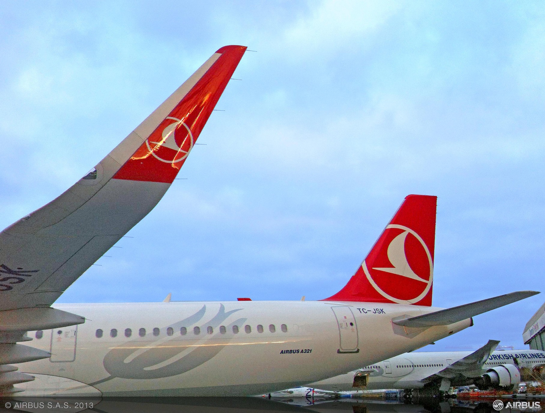 シャークレットが追加導入されたトルコ航空のA321