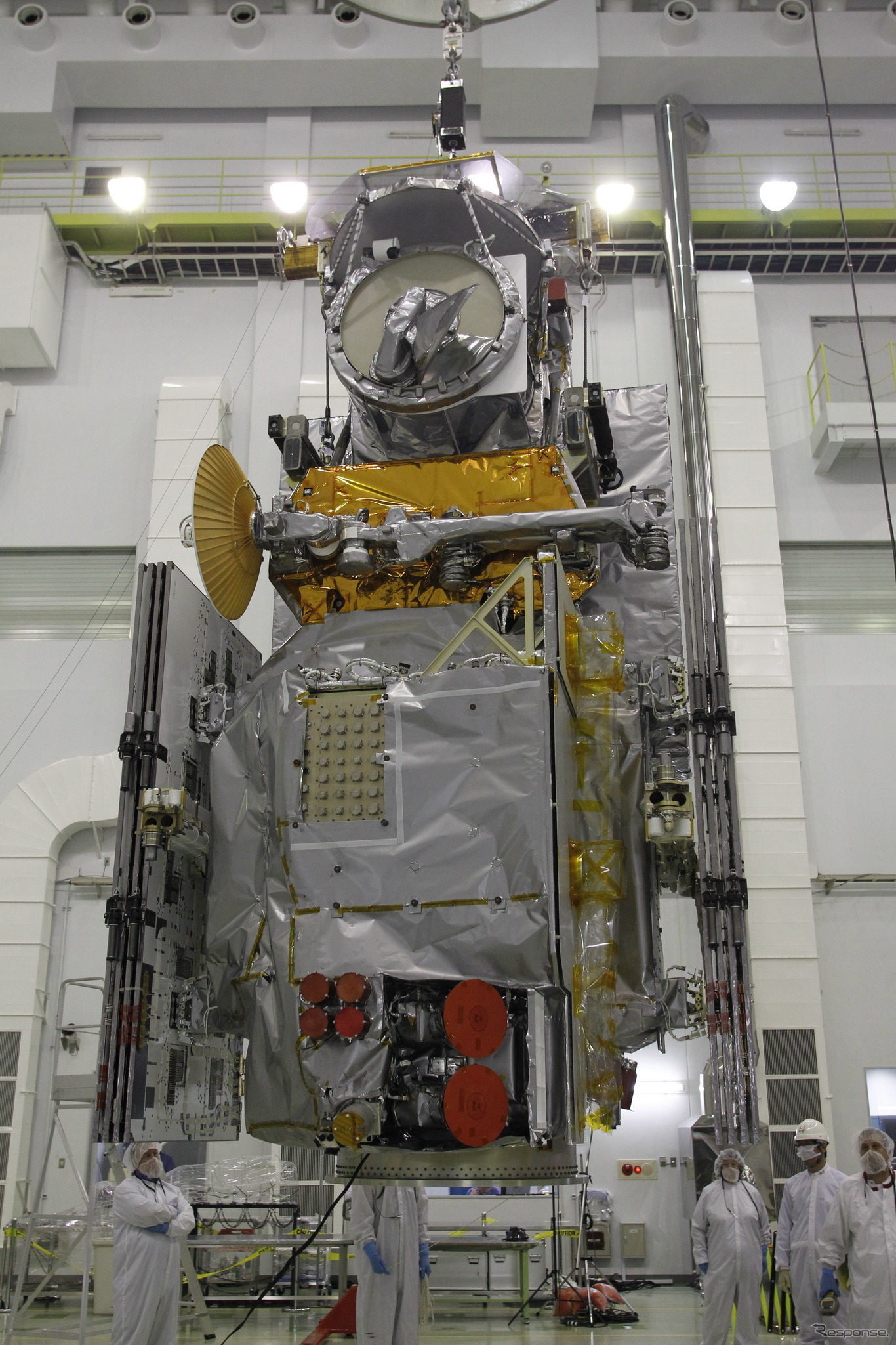 打ち上げ準備中のGPM主衛星