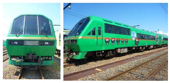 塗装変更前の「Kenji」は緑をベースにしていた。
