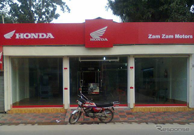バングラデシュのホンダ正規二輪車販売店