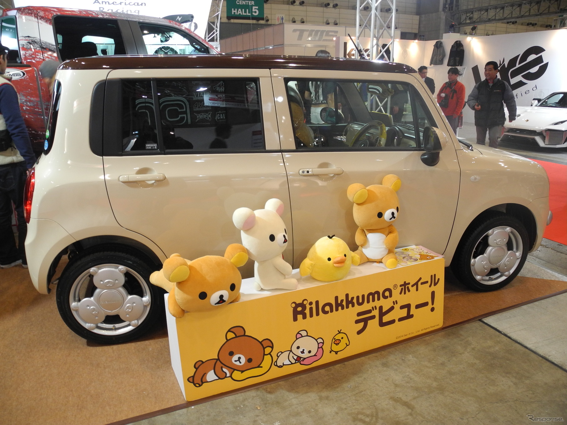 エム・エル・ジェイが発売するリラックマのホイール（東京オートサロン2014）