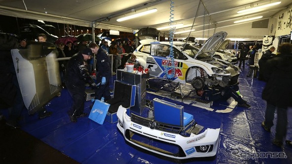 VWモータースポーツのガレージ