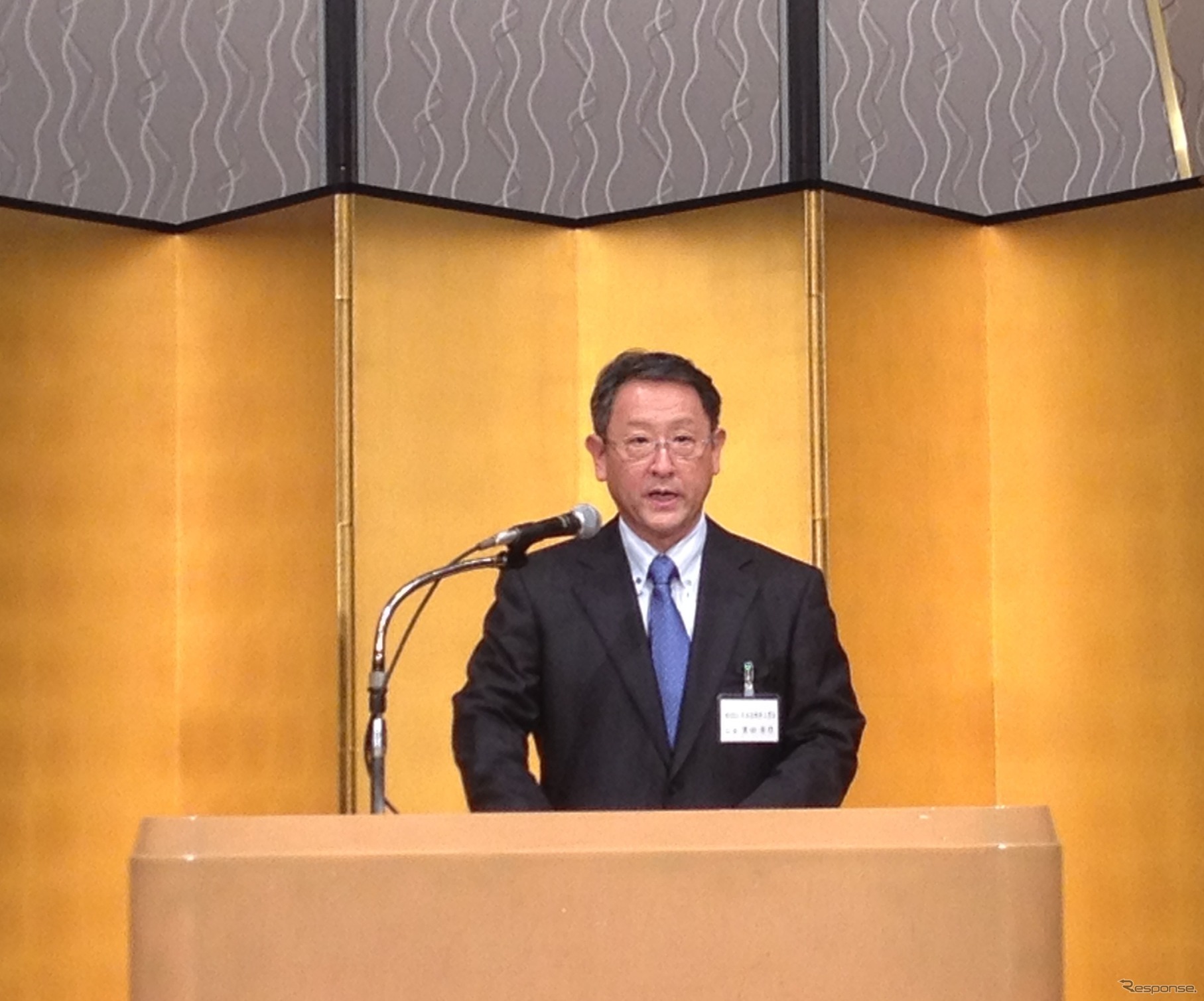 豊田章男自工会会長（2014年自動車工業団体賀詞交歓会）