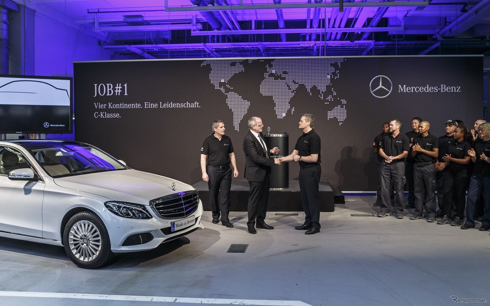 新型メルセデスベンツCクラスセダンの生産を開始したドイツ・ブレーメン工場