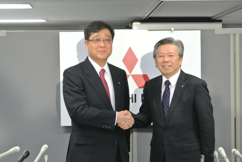 三菱自動車 新体制会見