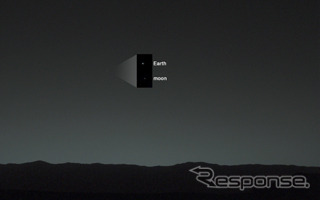 火星ローバー キュリオシティが地球と月の写真を撮影
