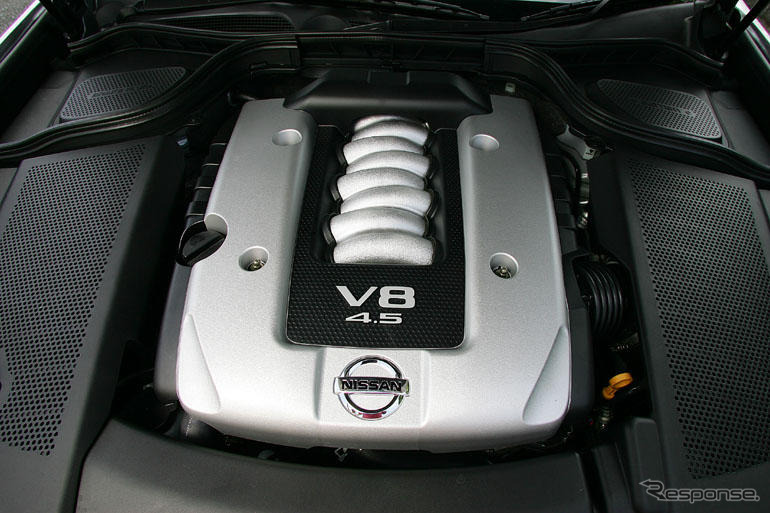 【日産 フーガ V8】国産最強の333psを発揮するエンジン