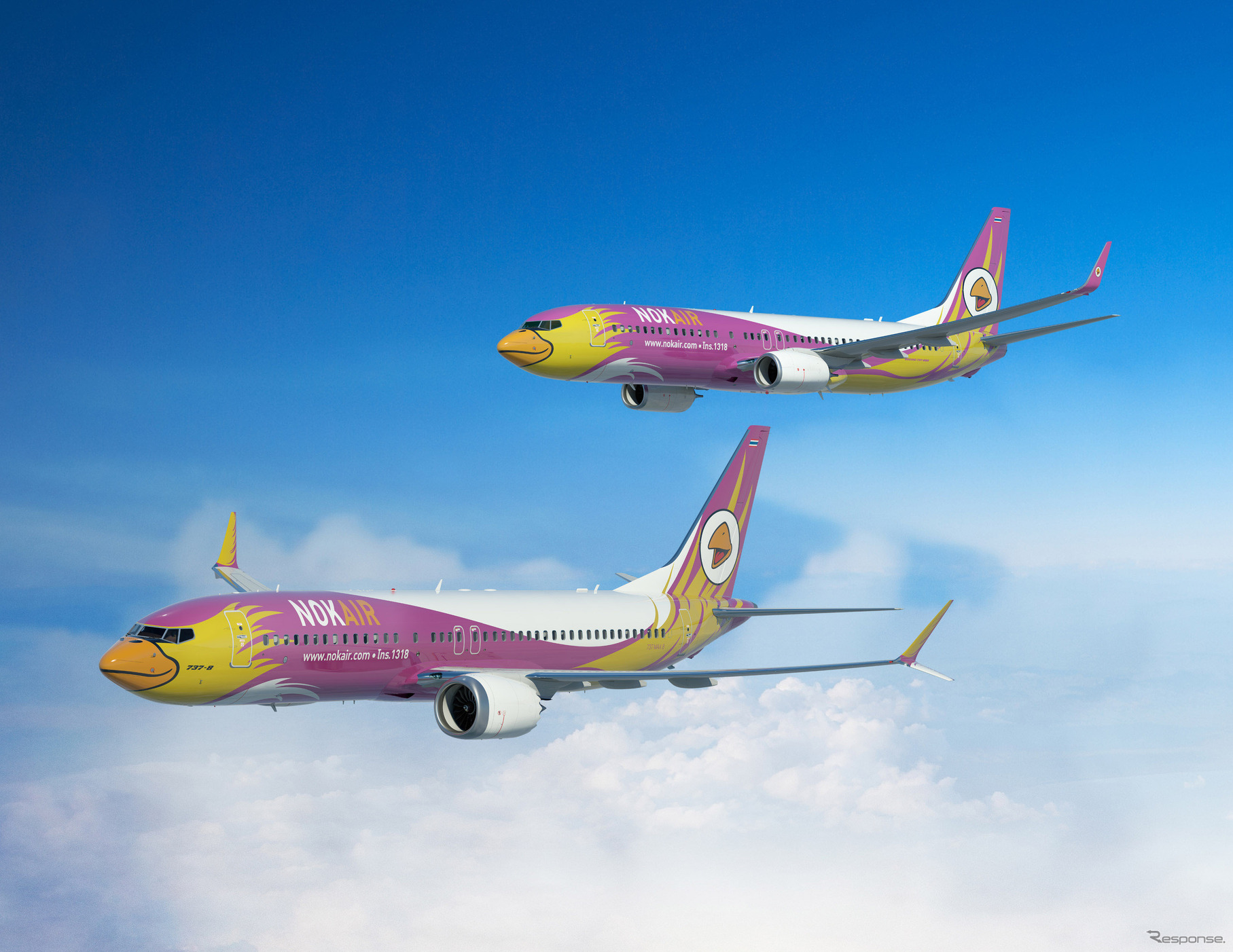 ノク・エアの737 MAXとNG 737