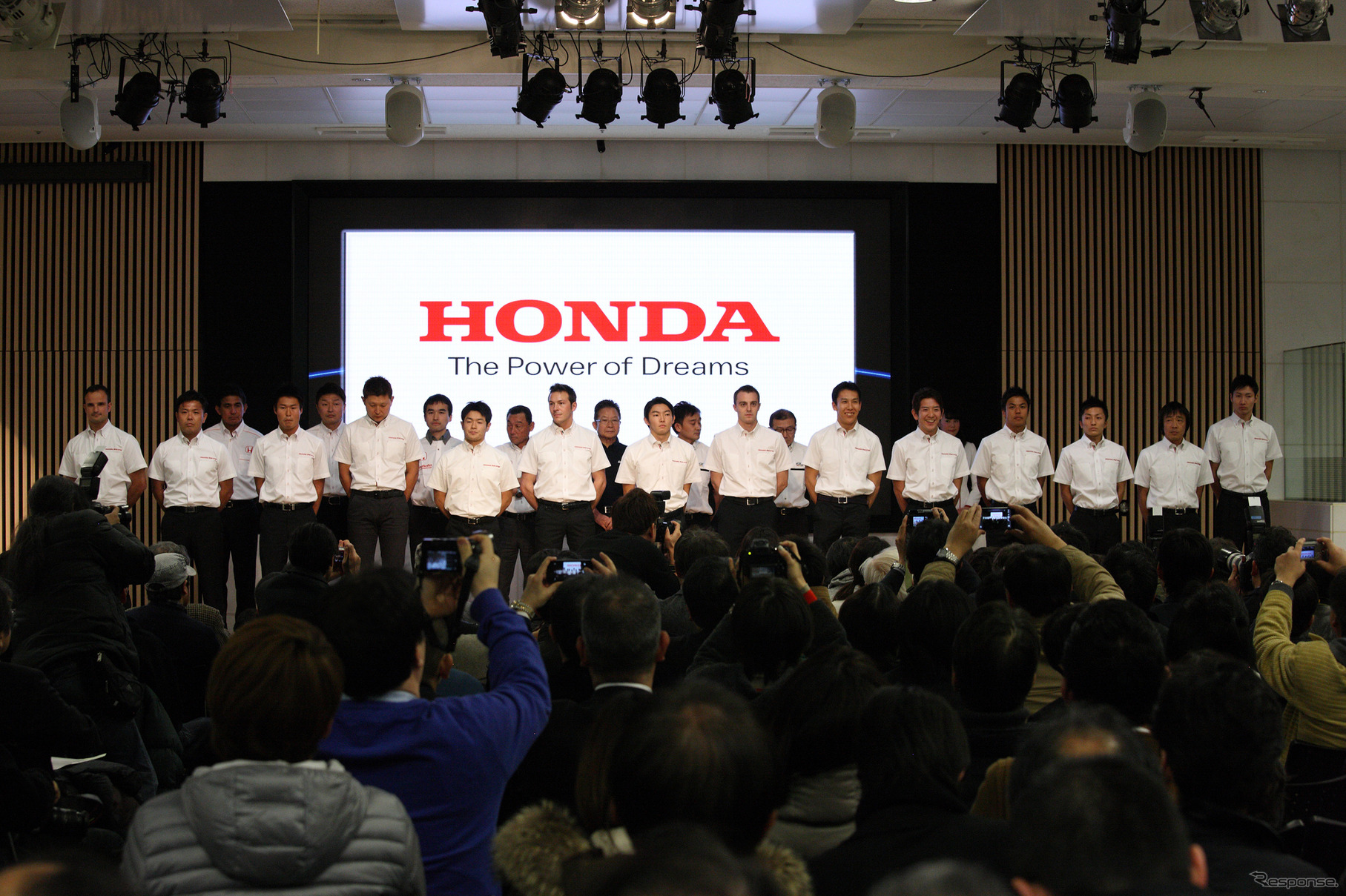 ホンダの2014年国内トップカテゴリー参戦選手たち。写真：Honda