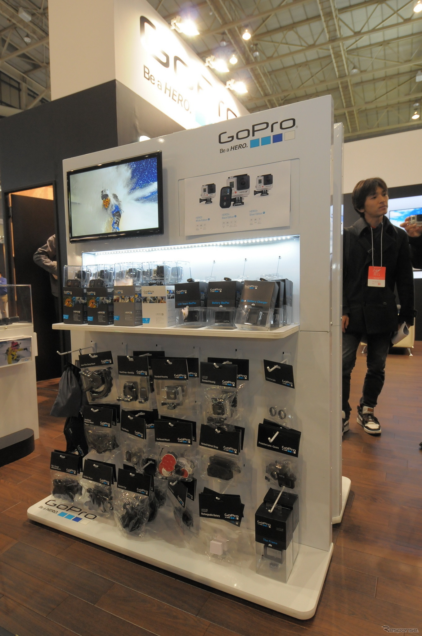 【CP＋2014】GoPro 「HERO」シリーズ3製品の多彩な用途を展示