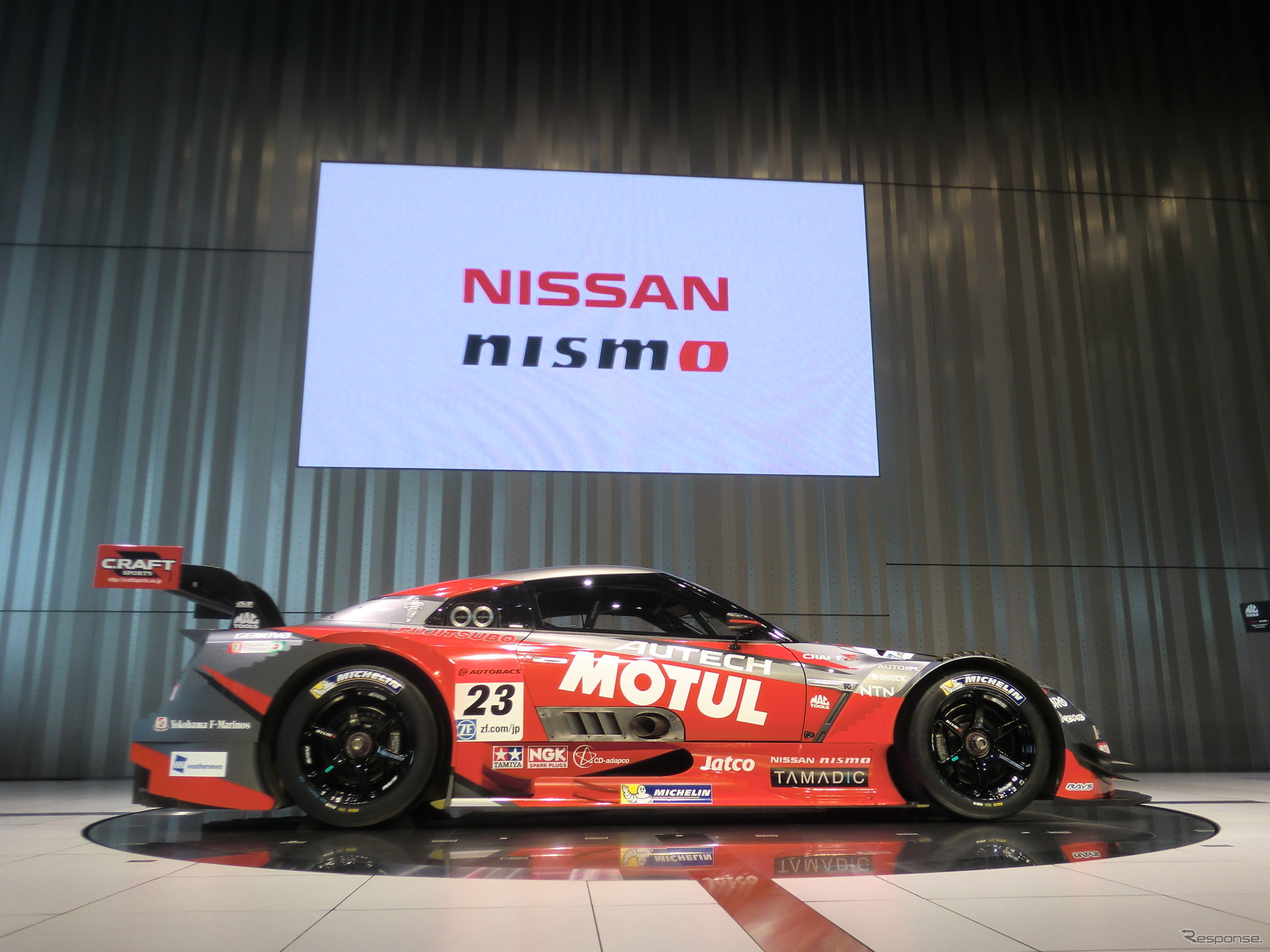 2014年のSUPER GTに参戦する「NISSAN GT-R NISMO GT500」。