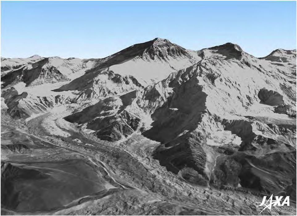 デジタル3D 地図のイメージ例：エベレスト