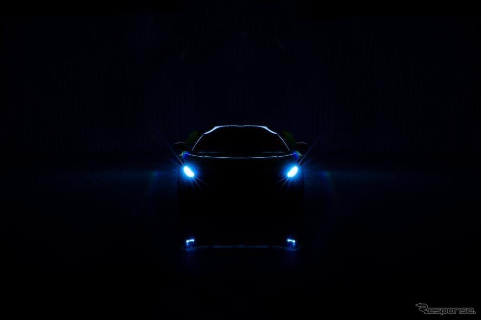 英アラッシュカーズの新型スーパーカーの予告イメージ