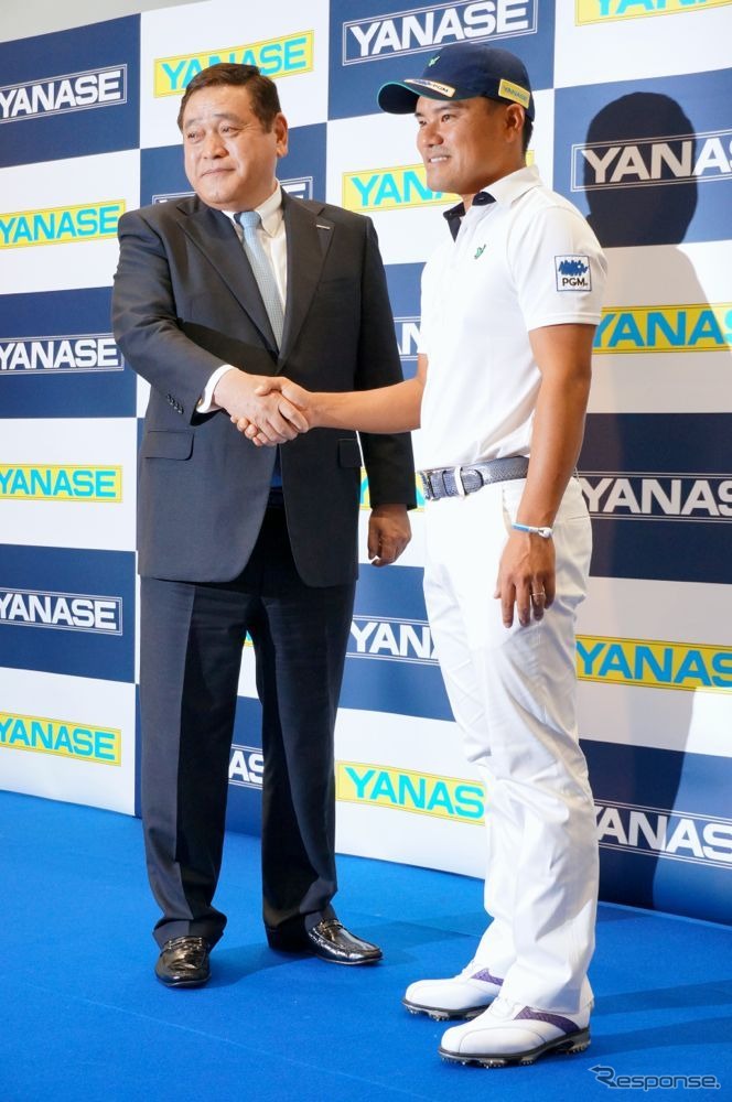 プロゴルファー宮里優作選手とヤナセがスポンサー契約を締結