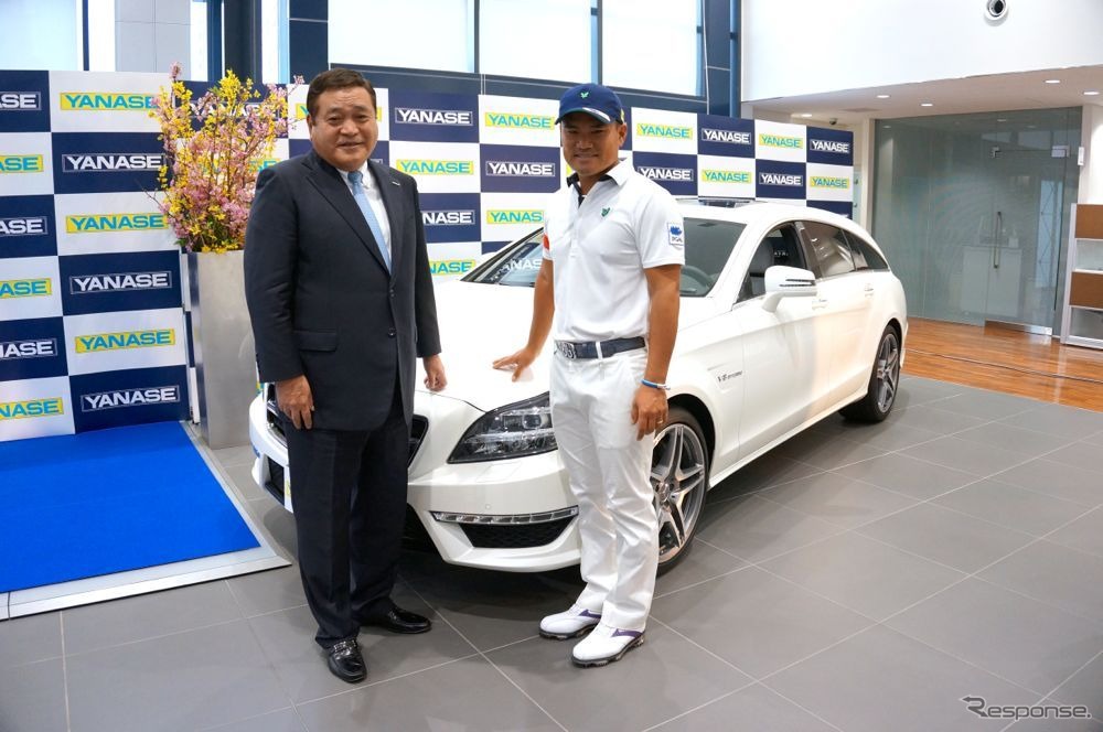 プロゴルファー宮里優作選手とヤナセがスポンサー契約を締結