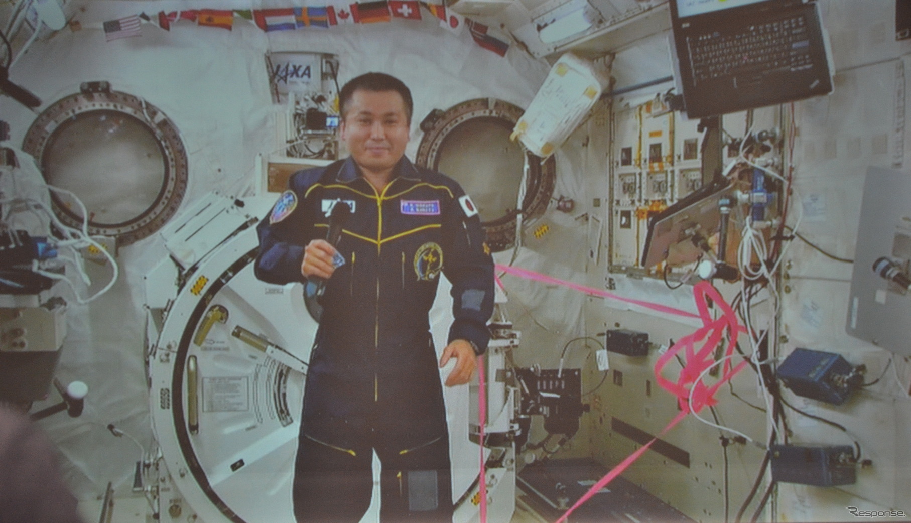 若田光一宇宙飛行士、国際宇宙ステーションからコマンダー就任のあいさつ