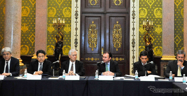 国際協力銀行とメキシコ政府との会合