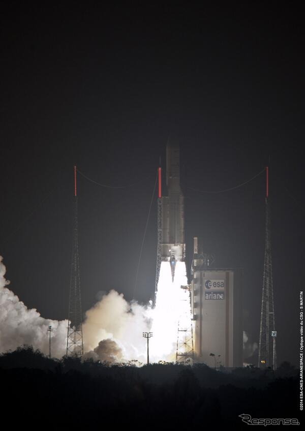 2014年ブラジル・ワールドカップの通信需要に対応 通信衛星2機をアリアンスペース 打ち上げに成功