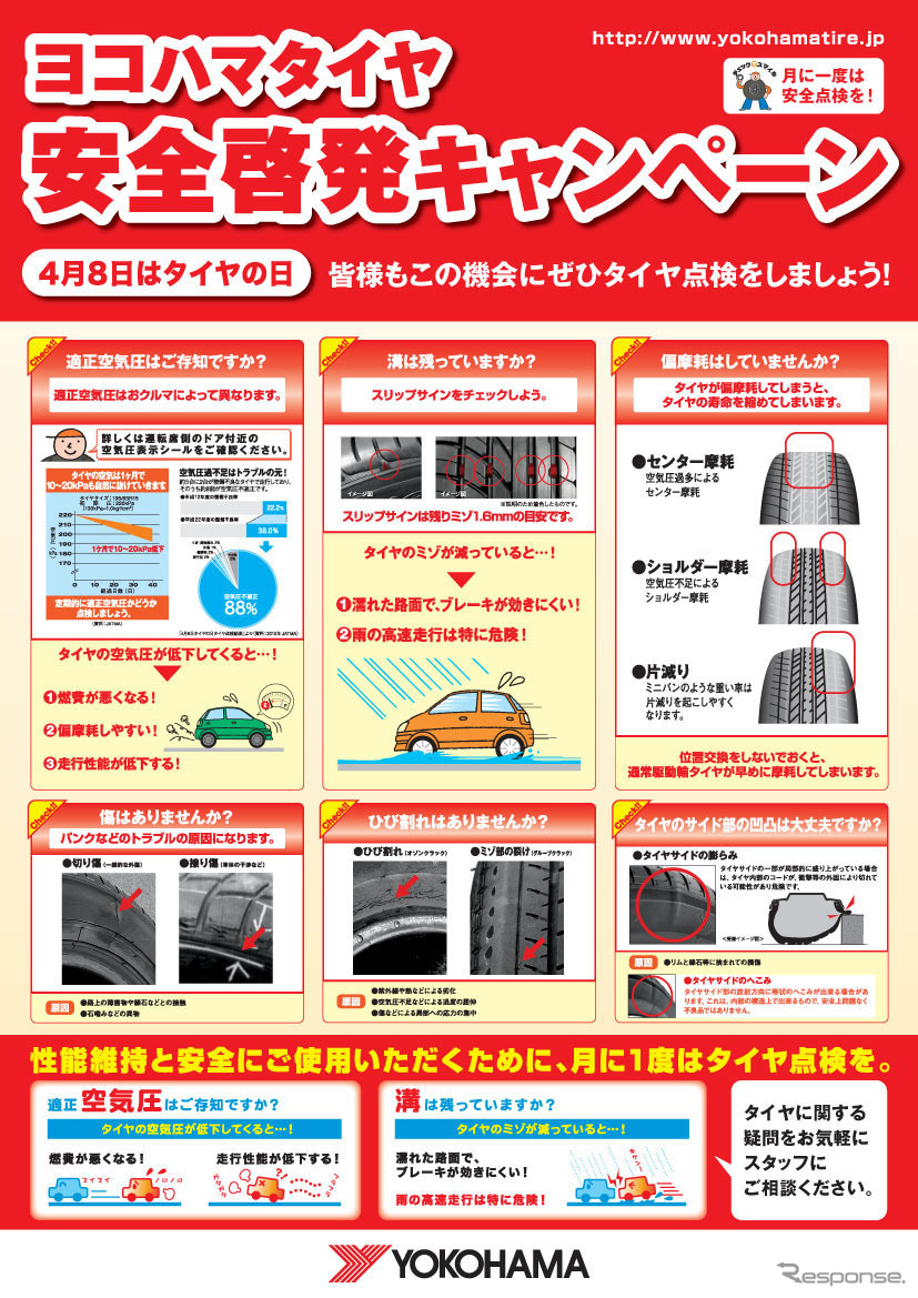 ヨコハマタイヤ春の安全啓発キャンペーン