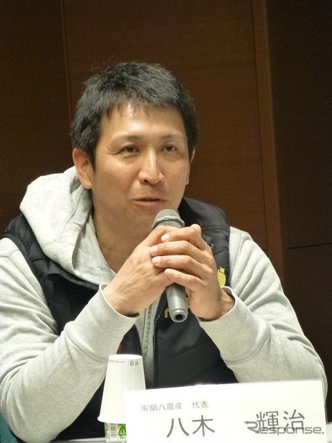 米生産農業法人「鍋八農産」（八木輝治代表取締役）