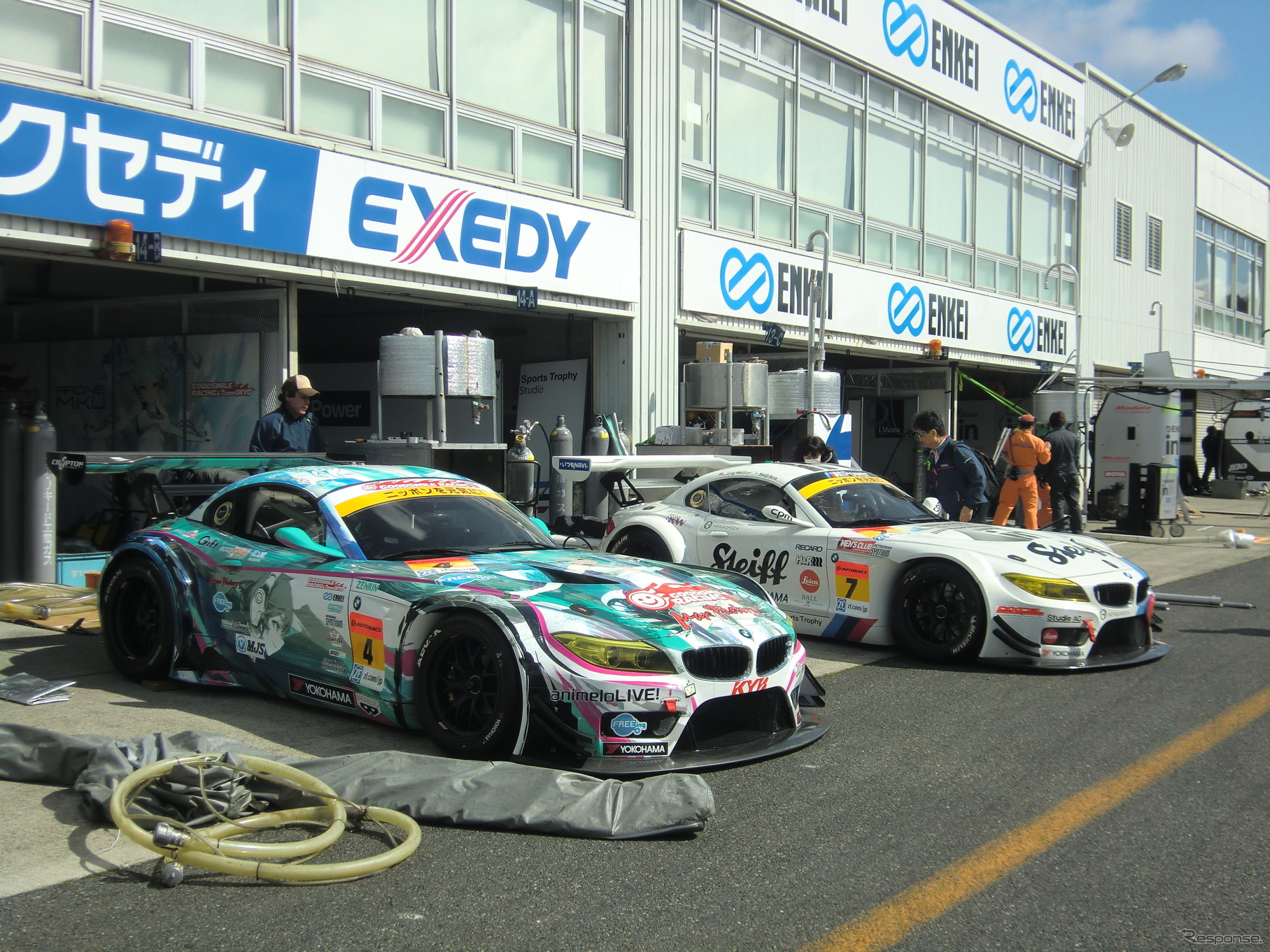 GT300のBMW勢。#4は予選2位、#7は同4位。