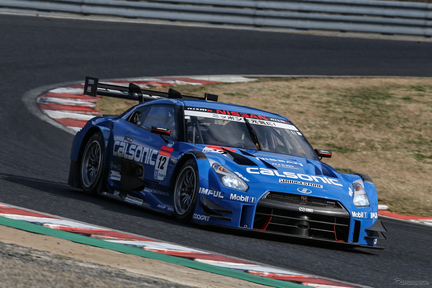 GT500決勝3位の#12 GT-R。撮影：益田和久