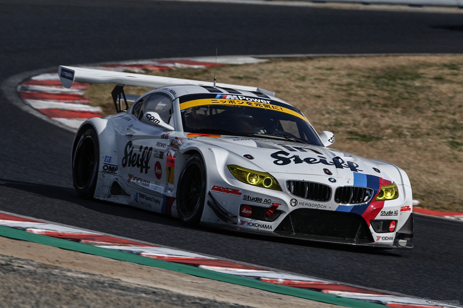 GT300決勝2位の#7 BMW Z4。撮影：益田和久