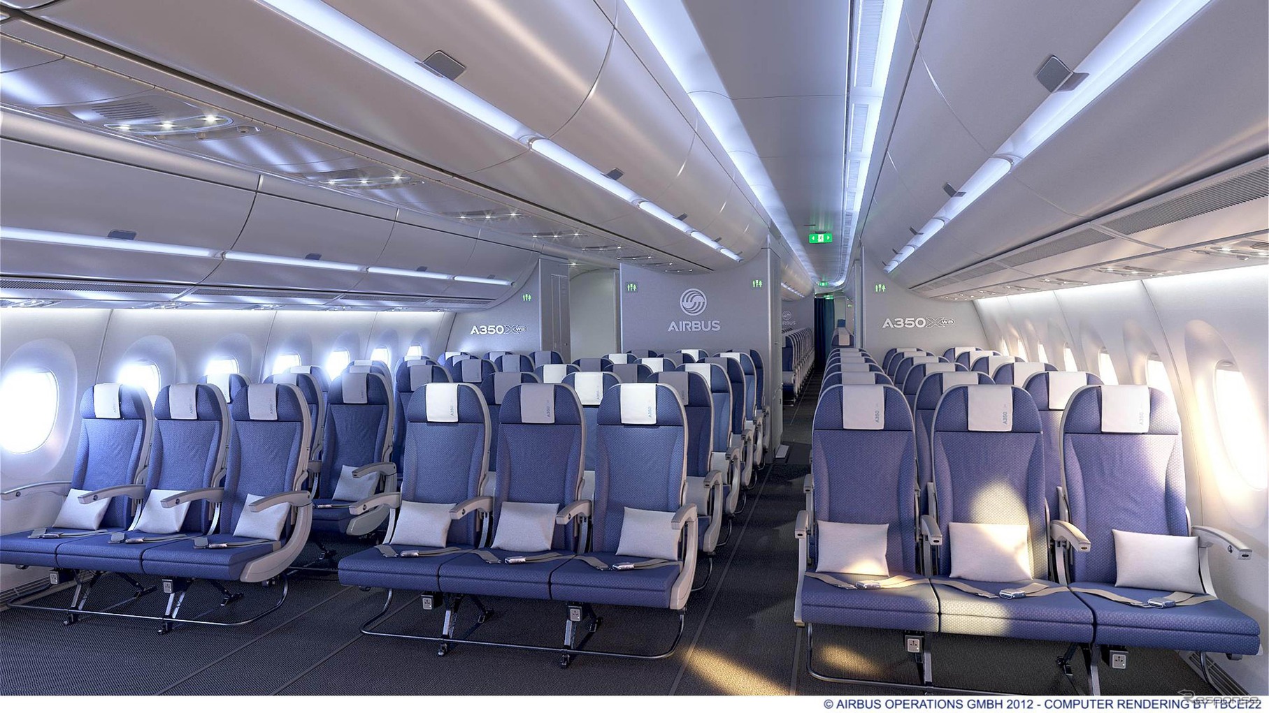A350 XWBのエコノミークラス
