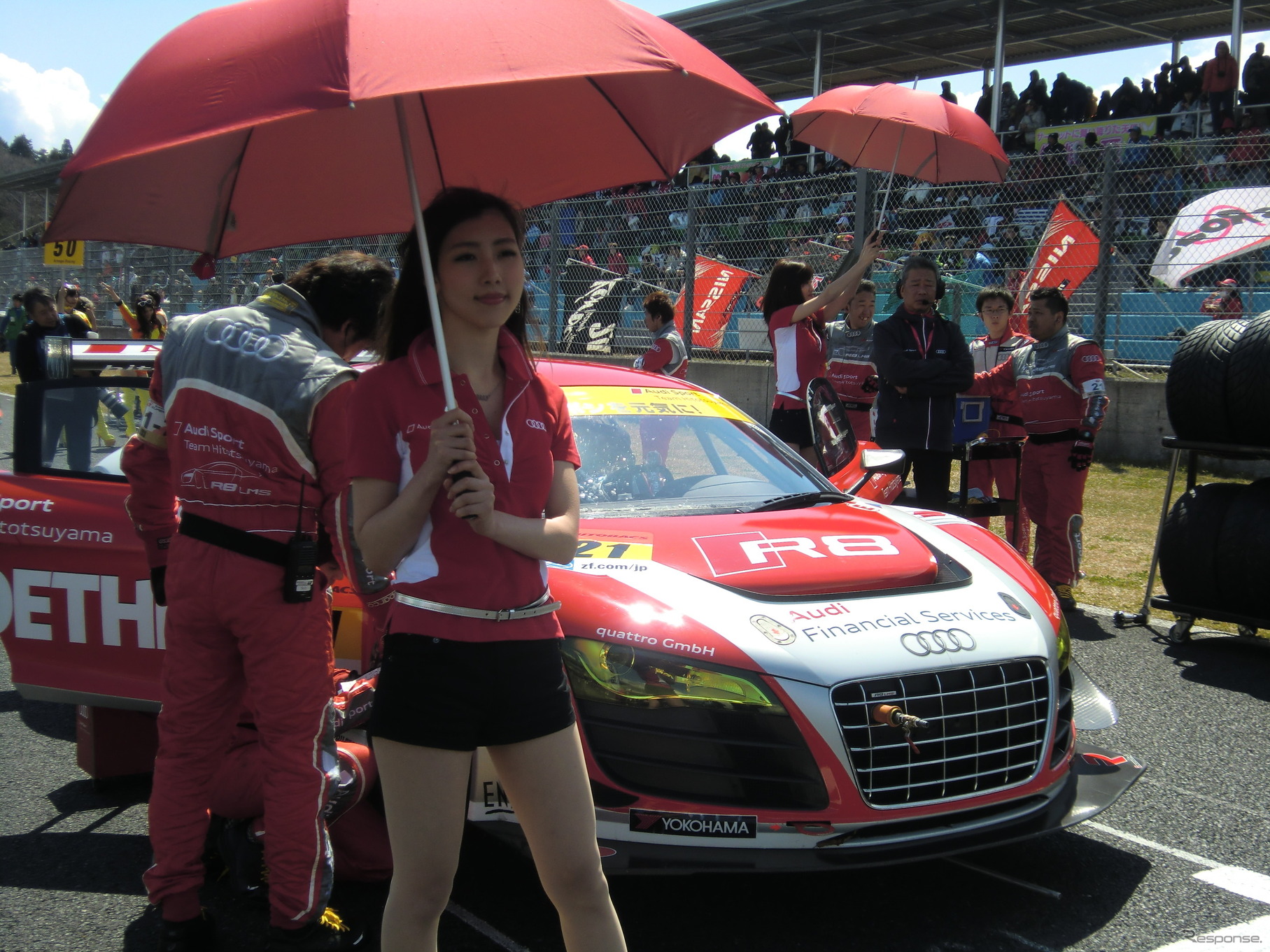 開幕戦のスターティンググリッドは16番だった#21 Audi R8 LMS ultra。