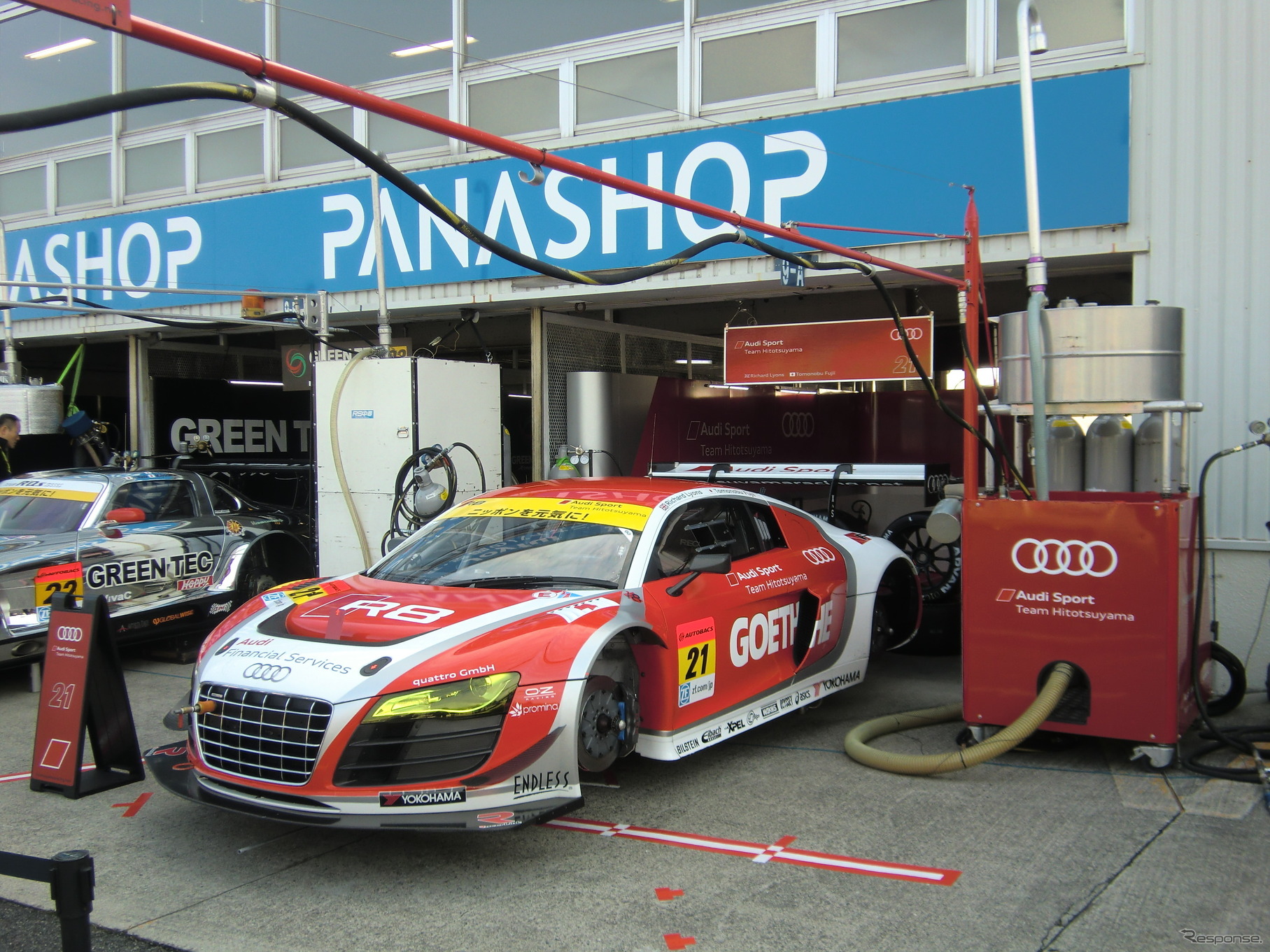 #21 Audi R8は世界中のトップレースシーンを賑わせ続けている名車だ。