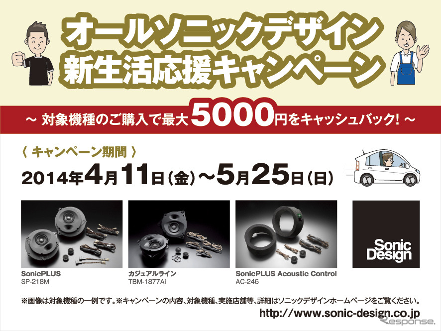 オールソニックデザイン 新生活応援キャンペーン