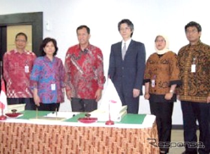 インドネシア政府関係者と国際協力銀行の会合