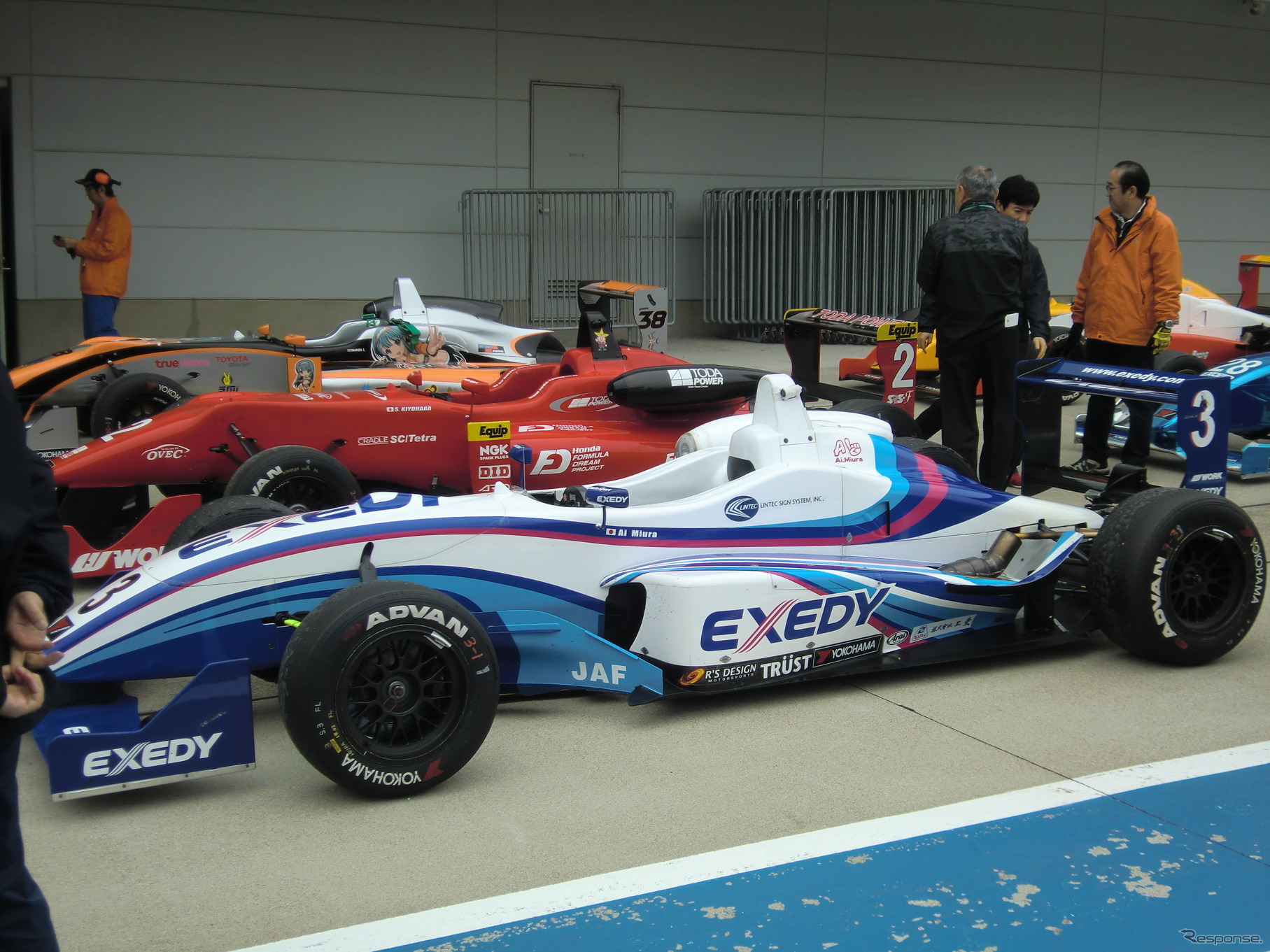 F3-Nクラスで優勝した三浦愛のマシン（#3 EXEDY RACING F307）。