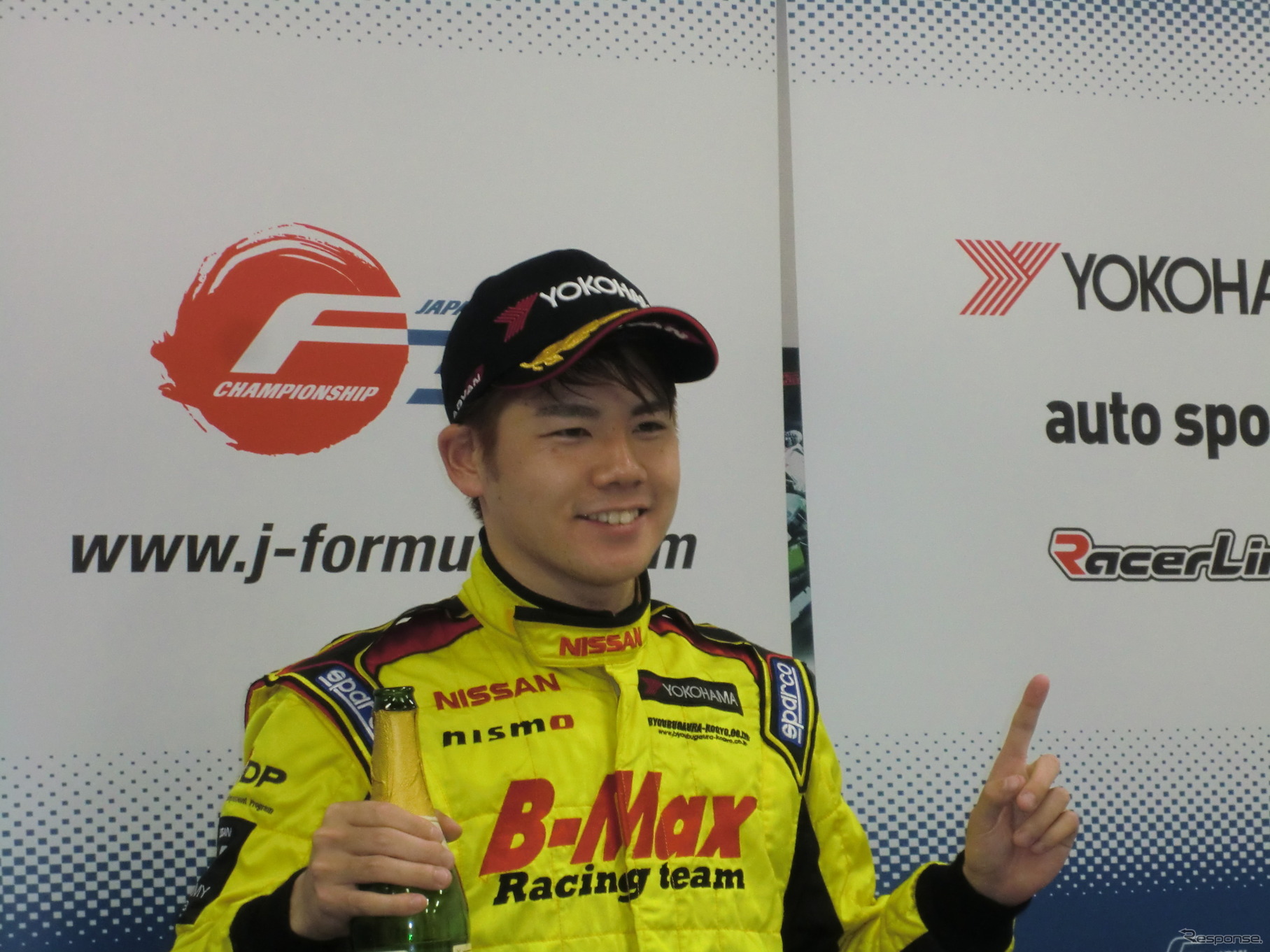 第2戦優勝（総合）の高星明誠。