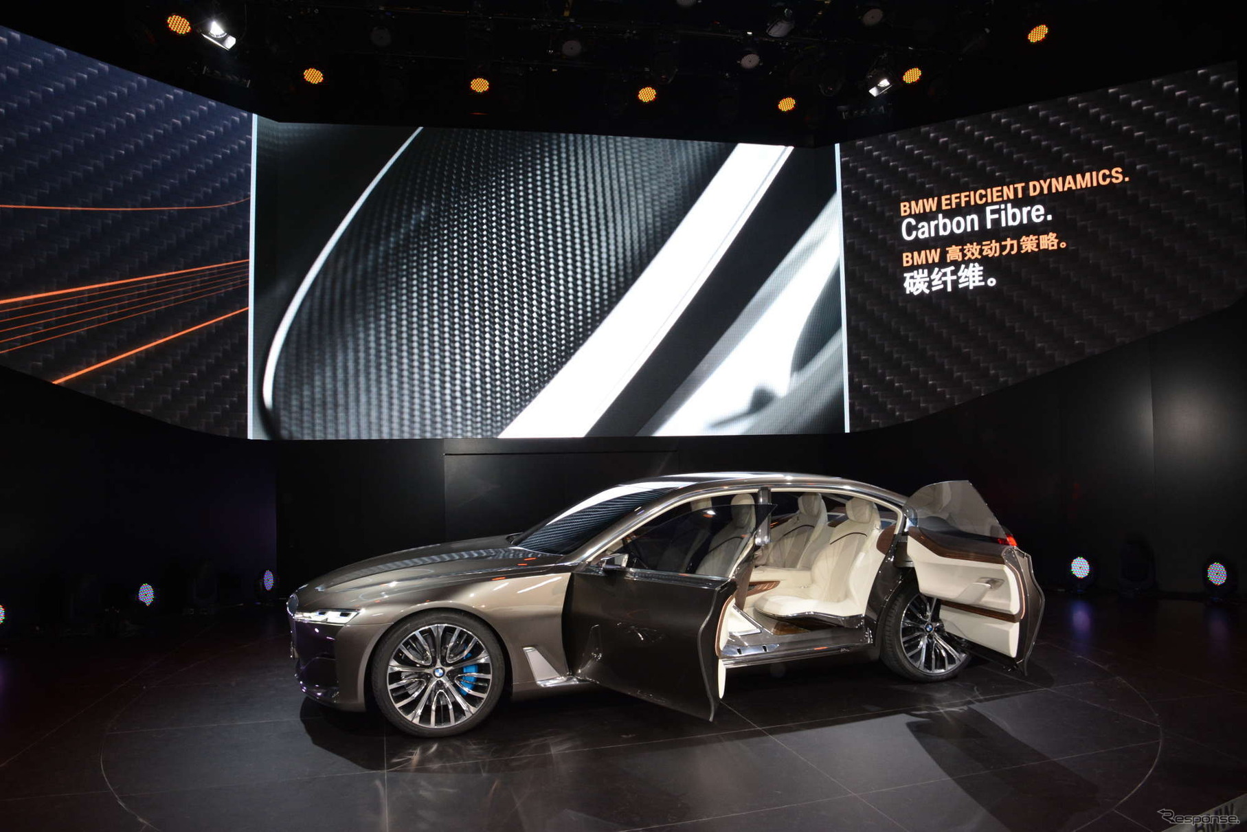 【北京モーターショー14】軽量化技術をアピールしたBMW