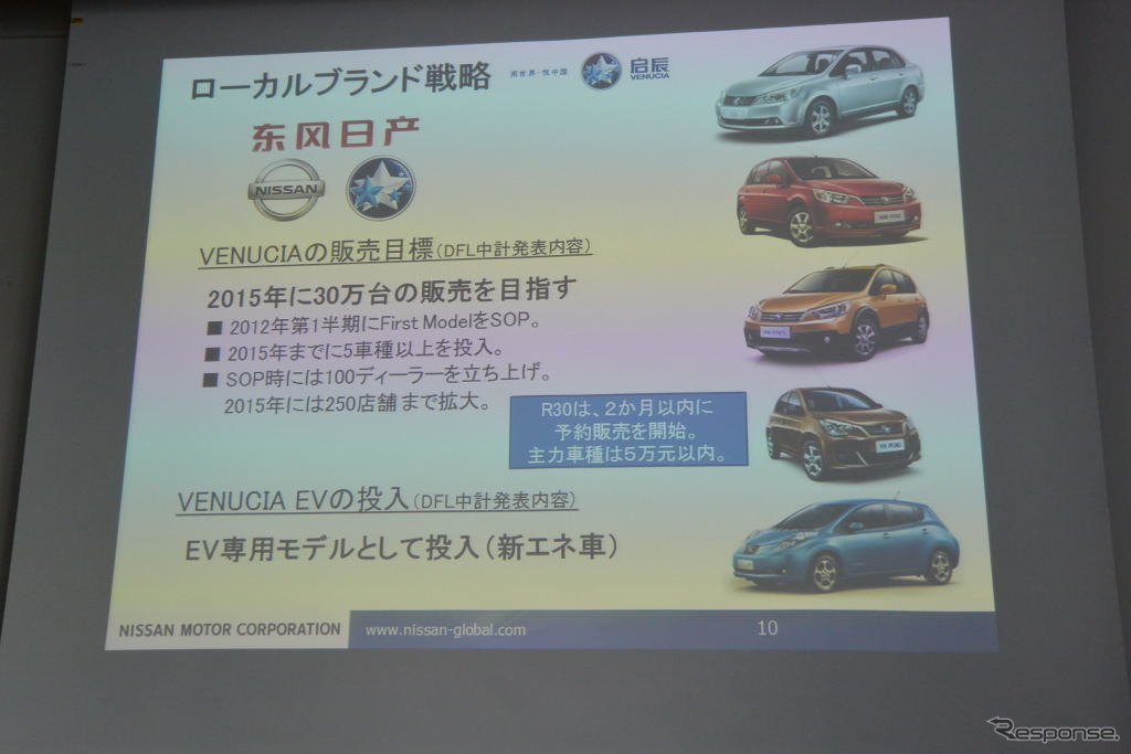 日産自動車 中国事業取り組み説明会